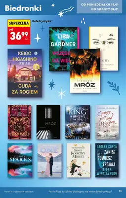 Biedronka - gazetka promocyjna Hity i inspiracje od soboty 17.01 do środy 04.02 - strona 31