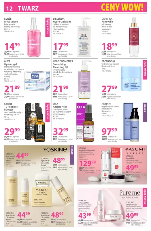 Hebe - gazetka promocyjna Gazetka od piątku 16.01 do piątku 30.01 - strona 12