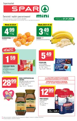 SPAR - gazetka promocyjna Gazetka Spar Mini od środy 21.01 do niedzieli 01.02