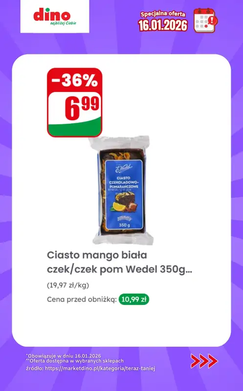 Dino - gazetka promocyjna Specjalna oferta na 16.01.2026 - promocje spoza gazetki od piątku 16.01 do piątku 16.01 - strona 10