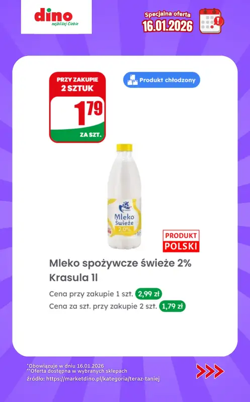 Dino - gazetka promocyjna Specjalna oferta na 16.01.2026 - promocje spoza gazetki od piątku 16.01 do piątku 16.01 - strona 5