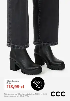 CCC - gazetka promocyjna Botki na obcasie - PROMOCJE od piątku 16.01  - strona 7