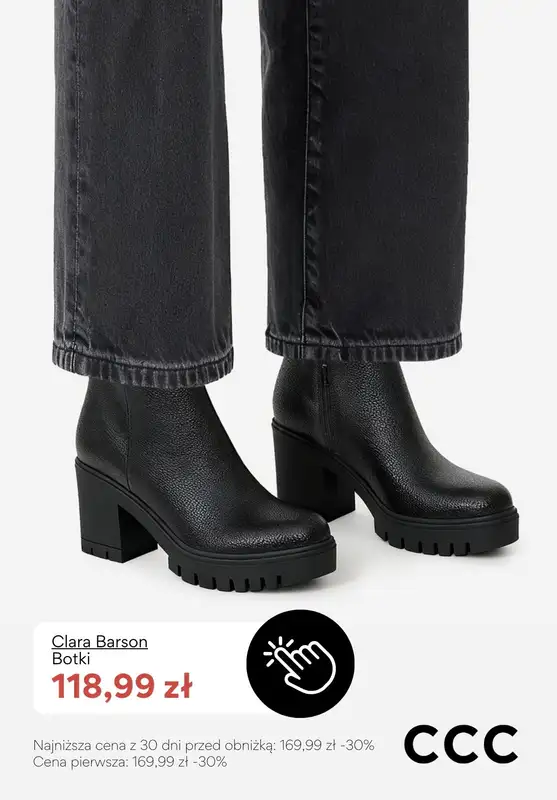 CCC - gazetka promocyjna Botki na obcasie - PROMOCJE od piątku 16.01  - strona 7