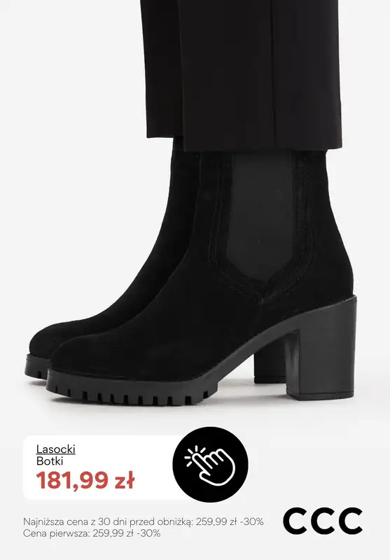 CCC - gazetka promocyjna Botki na obcasie - PROMOCJE od piątku 16.01  - strona 8