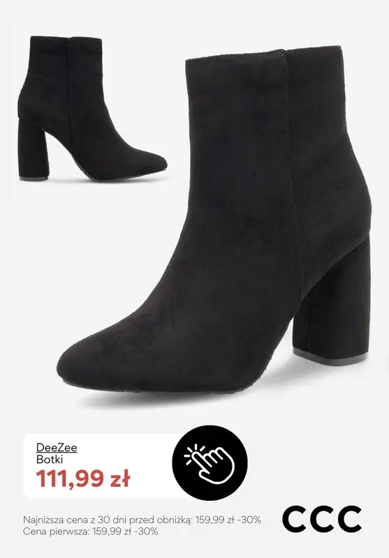 CCC - gazetka promocyjna Botki na obcasie - PROMOCJE od piątku 16.01  - strona 9