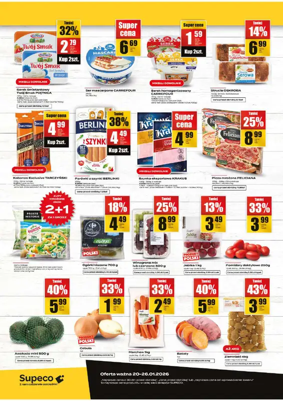 Supeco - gazetka promocyjna Targ świeżości od wtorku 20.01 do poniedziałku 26.01 - strona 2