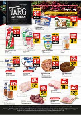 Supeco - gazetka promocyjna Targ świeżości od wtorku 20.01 do poniedziałku 26.01