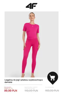 4F - gazetka promocyjna Do -50% na ubrania do jogi i pilatesu od piątku 16.01  - strona 6