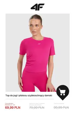 4F - gazetka promocyjna Do -50% na ubrania do jogi i pilatesu od piątku 16.01  - strona 5