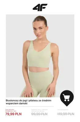 4F - gazetka promocyjna Do -50% na ubrania do jogi i pilatesu od piątku 16.01  - strona 2