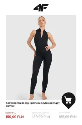 4F - gazetka promocyjna Do -50% na ubrania do jogi i pilatesu od piątku 16.01  - strona 7
