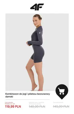 4F - gazetka promocyjna Do -50% na ubrania do jogi i pilatesu od piątku 16.01  - strona 11