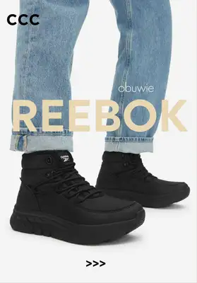CCC - gazetka promocyjna Obuwie marki REEBOK w super cenach od niedzieli 18.01 
