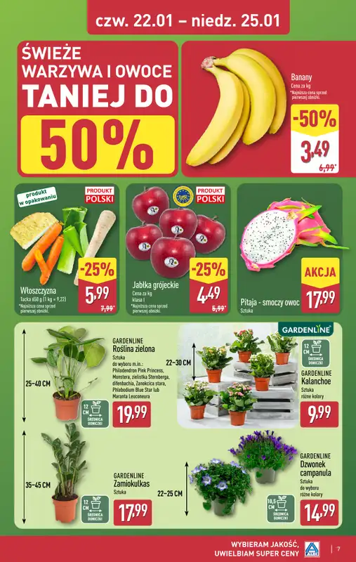 Aldi - gazetka promocyjna Wybieram Aldi na tani weekend! od czwartku 22.01 do niedzieli 25.01 - strona 7