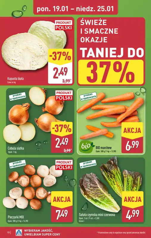 Aldi - gazetka promocyjna Wybieram Aldi na tani weekend! od czwartku 22.01 do niedzieli 25.01 - strona 10
