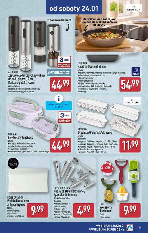 Aldi - gazetka promocyjna Pełny katalog! od poniedziałku 19.01 do niedzieli 25.01 - strona 25
