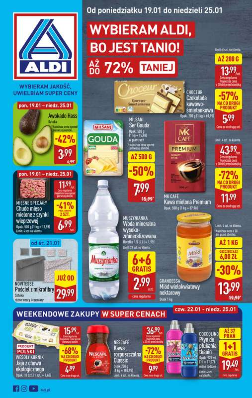 Aldi - gazetka promocyjna Pełny katalog! od poniedziałku 19.01 do niedzieli 25.01