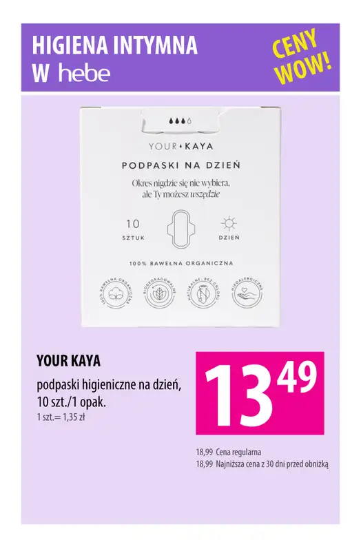 Hebe - gazetka promocyjna Higiena intymna - PROMOCJE od piątku 16.01 do piątku 30.01 - strona 4