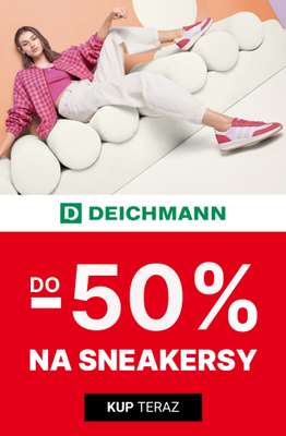 Deichmann - gazetka promocyjna Do -50% na sneakersy damskie od piątku 16.01 