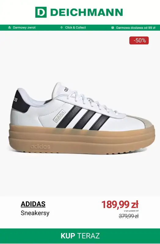 Deichmann - gazetka promocyjna Do -50% na sneakersy damskie od piątku 16.01  - strona 11