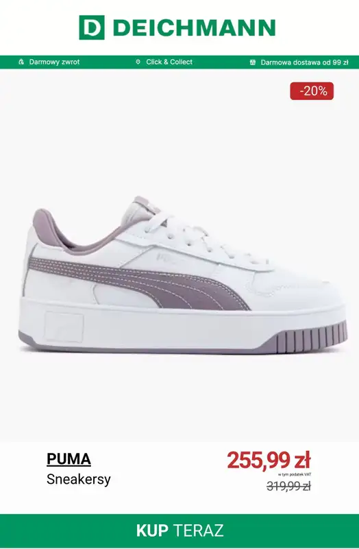 Deichmann - gazetka promocyjna Do -50% na sneakersy damskie od piątku 16.01  - strona 5