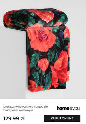 home&you - gazetka promocyjna Tekstylia sypialniane - motyw kwiatów od piątku 16.01 do niedzieli 25.01 - strona 6