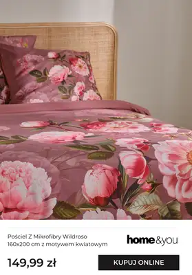 home&you - gazetka promocyjna Tekstylia sypialniane - motyw kwiatów od piątku 16.01 do niedzieli 25.01 - strona 10