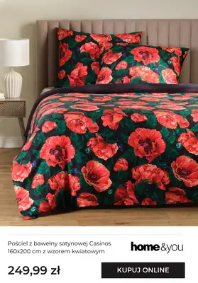 home&you - gazetka promocyjna Tekstylia sypialniane - motyw kwiatów od piątku 16.01 do niedzieli 25.01 - strona 5