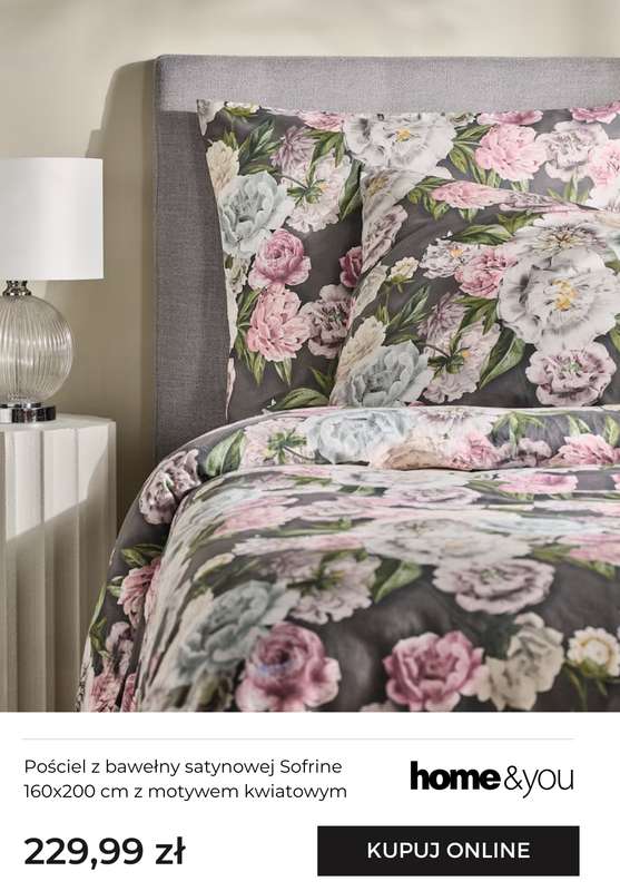 home&you - gazetka promocyjna Tekstylia sypialniane - motyw kwiatów od piątku 16.01 do niedzieli 25.01 - strona 9