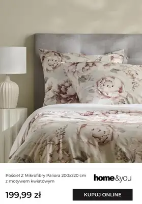 home&you - gazetka promocyjna Tekstylia sypialniane - motyw kwiatów od piątku 16.01 do niedzieli 25.01 - strona 8