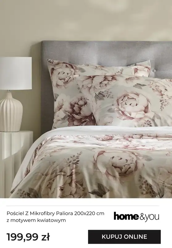 home&you - gazetka promocyjna Tekstylia sypialniane - motyw kwiatów od piątku 16.01 do niedzieli 25.01 - strona 8