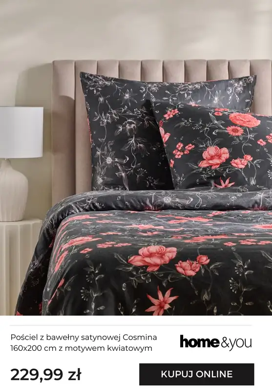 home&you - gazetka promocyjna Tekstylia sypialniane - motyw kwiatów   - strona 2