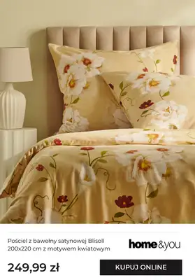 home&you - gazetka promocyjna Tekstylia sypialniane - motyw kwiatów od piątku 16.01 do niedzieli 25.01 - strona 4
