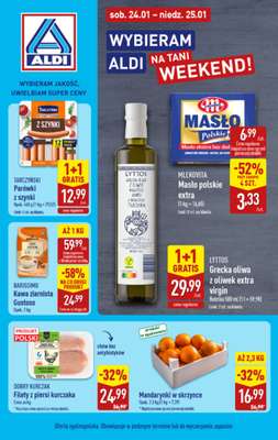 Aldi - gazetka promocyjna Wybieram Aldi na tani weekend! od soboty 24.01 do niedzieli 25.01