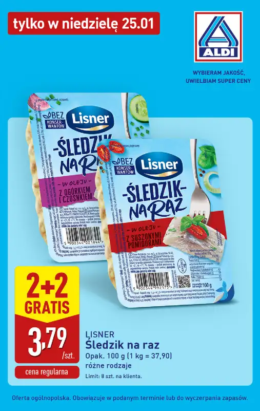 Aldi - gazetka promocyjna Tania niedziela 25.01 w Aldi! od niedzieli 25.01 do niedzieli 25.01 - strona 7