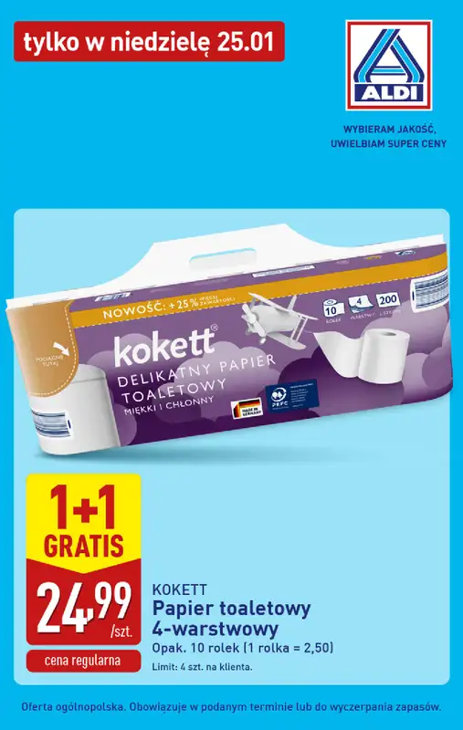Aldi - gazetka promocyjna Tania niedziela 25.01 w Aldi! od niedzieli 25.01 do niedzieli 25.01 - strona 5