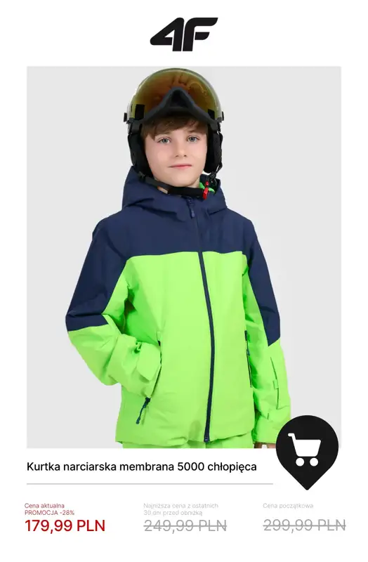 4F - gazetka promocyjna Kolekcja narciarska do -50% od soboty 17.01  - strona 7