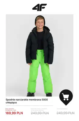 4F - gazetka promocyjna Kolekcja narciarska do -50% od soboty 17.01  - strona 8
