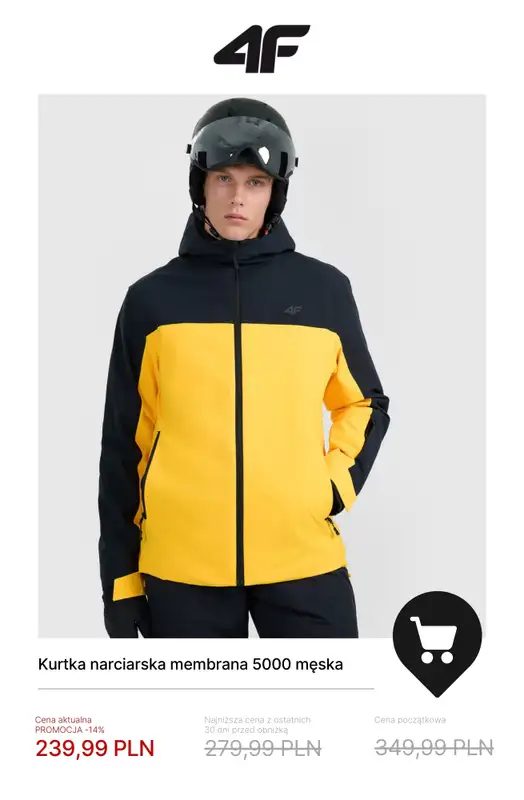 4F - gazetka promocyjna Kolekcja narciarska do -50% od soboty 17.01  - strona 9