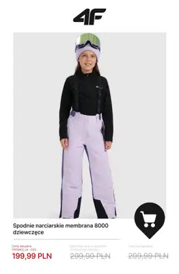 4F - gazetka promocyjna Kolekcja narciarska do -50% od soboty 17.01  - strona 6