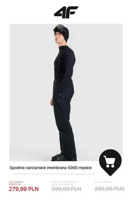 4F - gazetka promocyjna Kolekcja narciarska do -50% od soboty 17.01  - strona 10