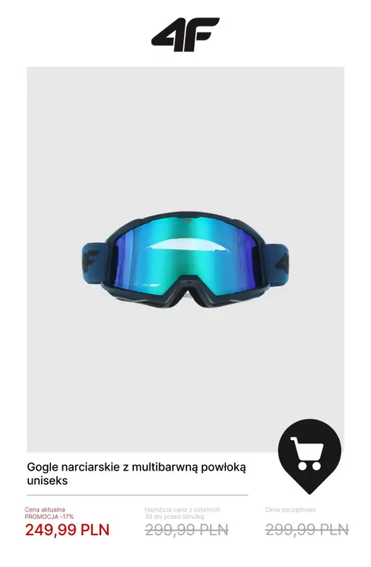 4F - gazetka promocyjna Kolekcja narciarska do -50% od soboty 17.01  - strona 11