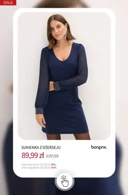 bonprix - gazetka promocyjna Eleganckie sukienki - już od 59,99 zł od piątku 16.01 do czwartku 22.01 - strona 7