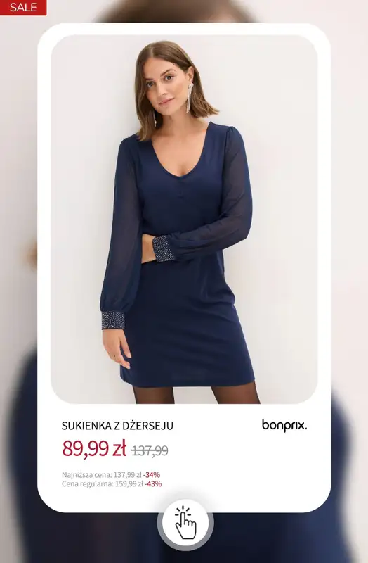 bonprix - gazetka promocyjna Eleganckie sukienki - już od 59,99 zł od piątku 16.01 do czwartku 22.01 - strona 7