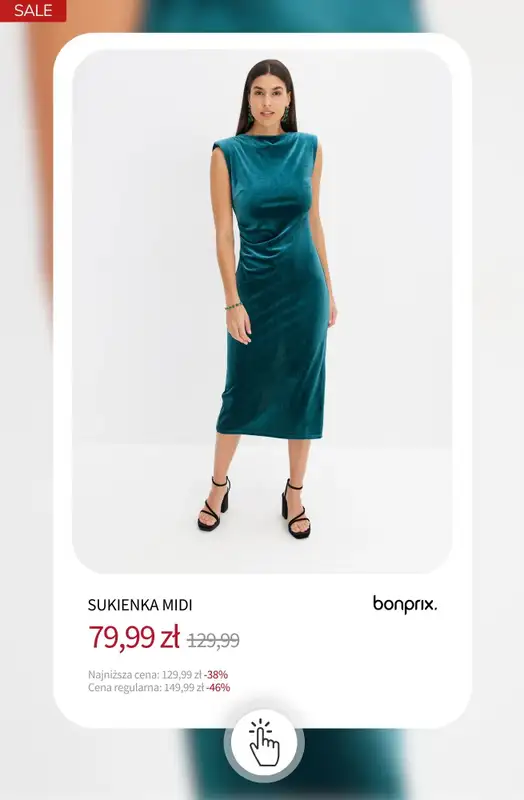 bonprix - gazetka promocyjna Eleganckie sukienki - już od 59,99 zł od piątku 16.01 do czwartku 22.01 - strona 15