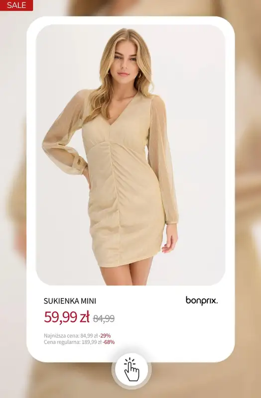 bonprix - gazetka promocyjna Eleganckie sukienki - już od 59,99 zł od piątku 16.01 do czwartku 22.01 - strona 10