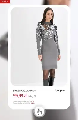 bonprix - gazetka promocyjna Eleganckie sukienki - już od 59,99 zł od piątku 16.01 do czwartku 22.01 - strona 19