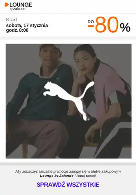 Lounge by Zalando - gazetka promocyjna Do -80% promocje na wybrane marki na WEEKEND! od soboty 17.01 do niedzieli 18.01
