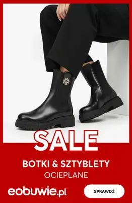 eobuwie.pl - gazetka promocyjna Ocieplane botki i sztyblety damskie – SALE od piątku 16.01 do niedzieli 18.01