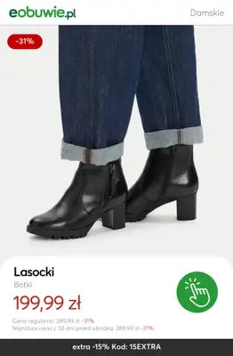 eobuwie.pl - gazetka promocyjna Ocieplane botki i sztyblety damskie – SALE od piątku 16.01 do niedzieli 18.01 - strona 4